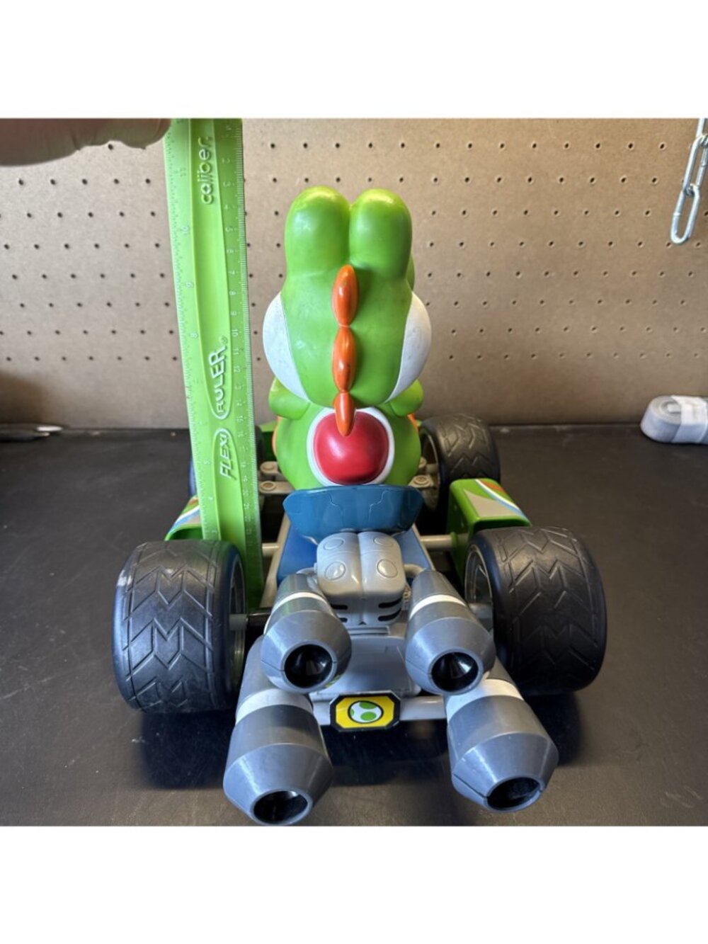 Mario Kart Wii Radio Control RC Car Yoshi Kart Large Size 17" RARE NO REMOTE - Picture 6 of 11